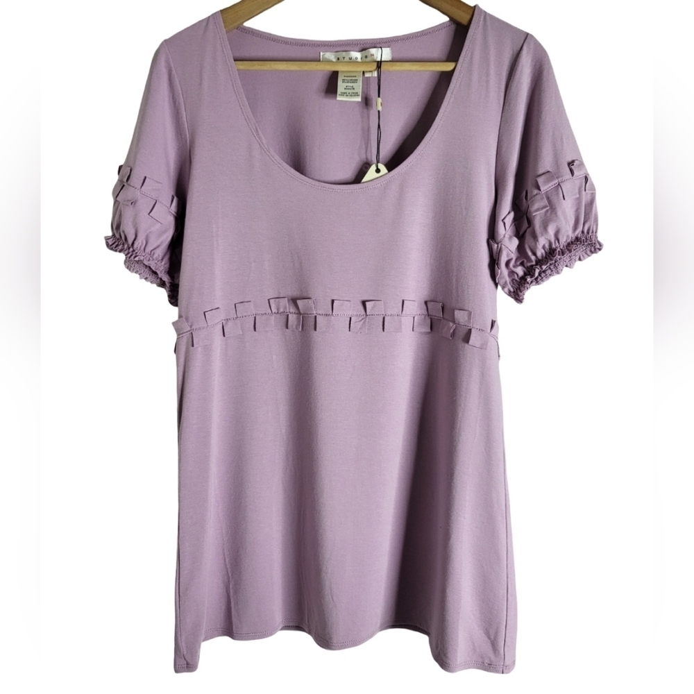 Lavender Short Sleeve Top